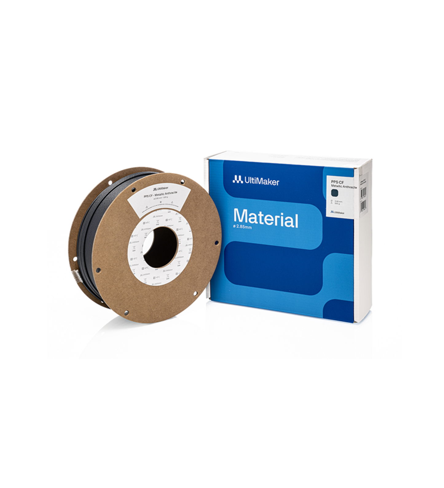 UltiMaker 2.85mm NFC PPS-CF - Black - 500g